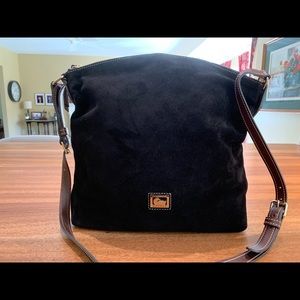 Dooney and Bourke Black Suede Crossbody